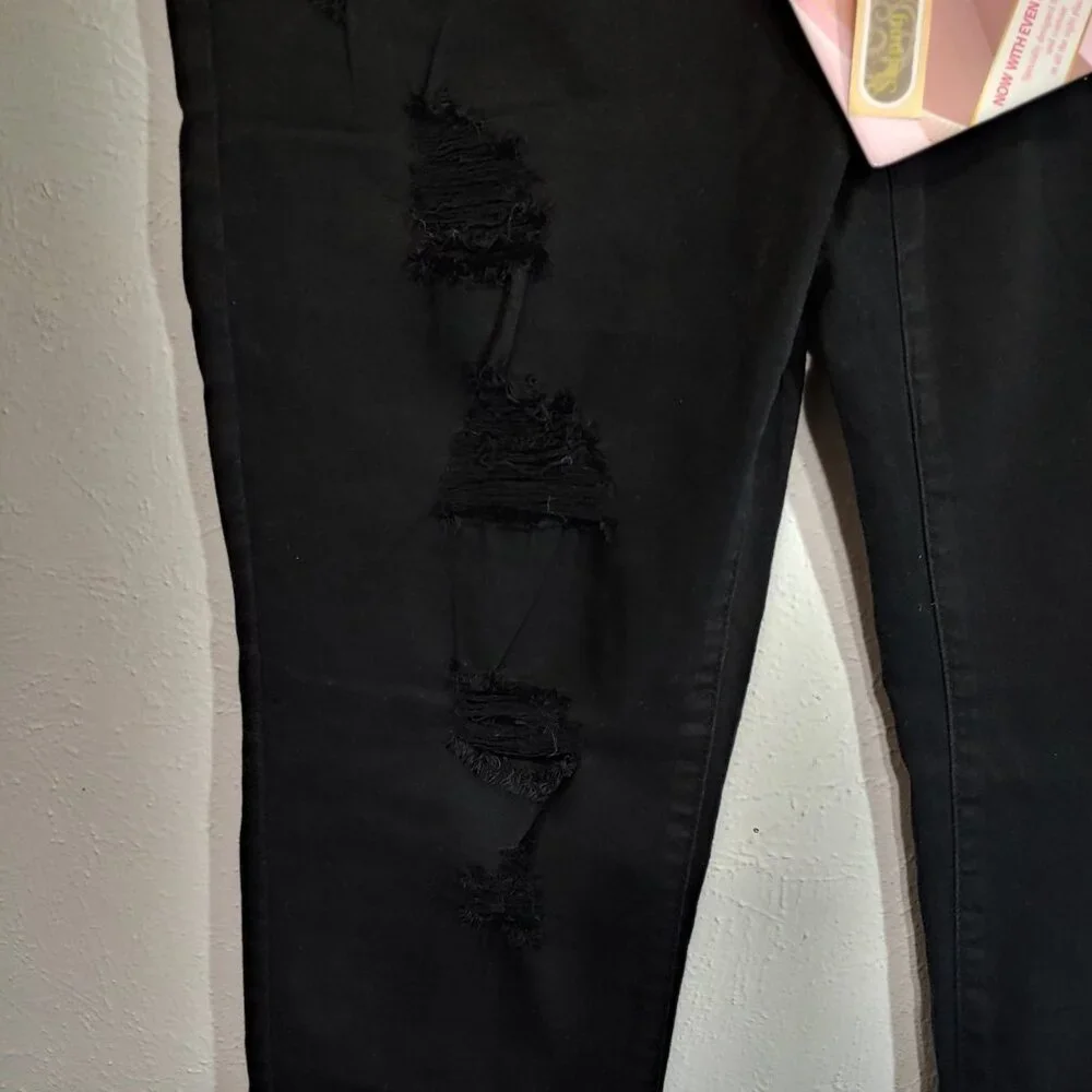 Hybrid & Co. Women's Super Comfy Stretch ripped Jeans Jegging Size 14 - Picture 3 of 8